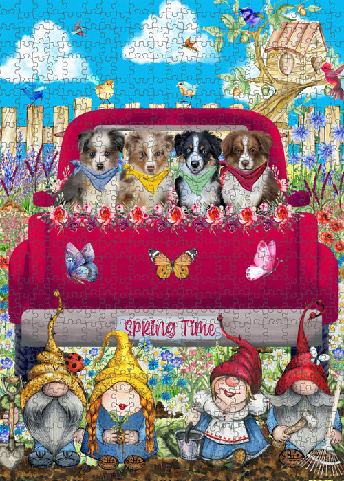 Australian Shepherd Jigsaw Puzzle for Adult, Interlocking Puzzles Games, Personalized, Explore a Variety of Designs, Custom, Dog Gift for Pet Lovers