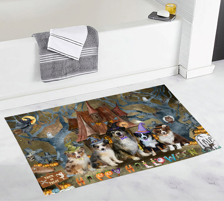 Australian Shepherd Bath Mat: Non-Slip Bathroom Rug Mats, Custom, Explore a Variety of Designs, Personalized, Gift for Pet and Dog Lovers