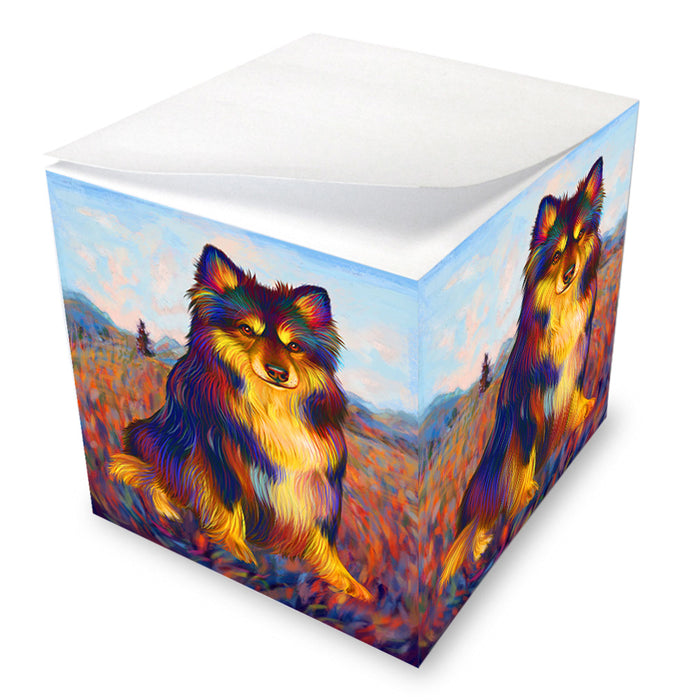 Mystic Blaze Australian Shepherd Dog Note Cube NOC55218