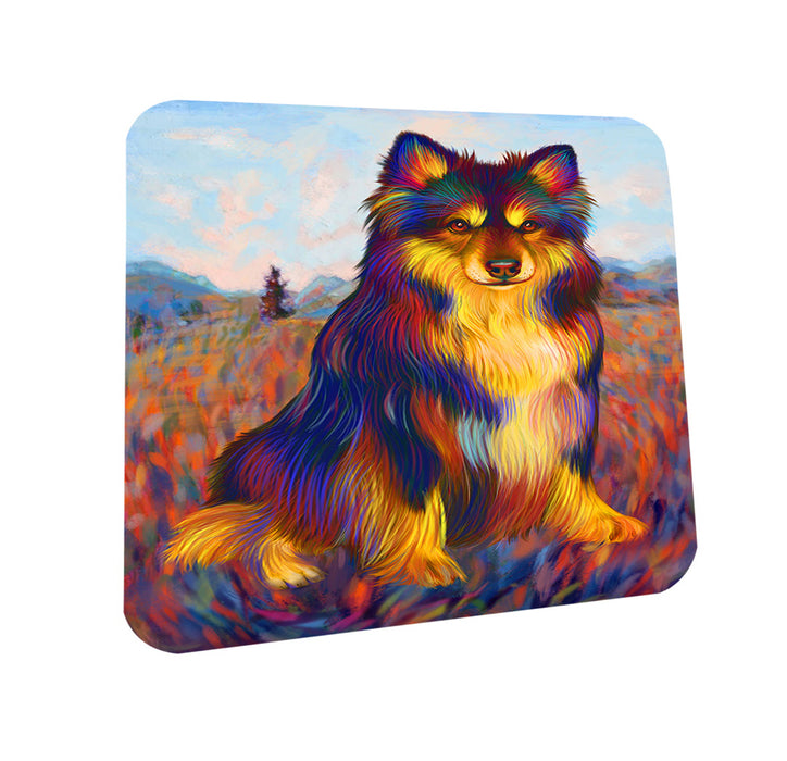 Mystic Blaze Australian Shepherd Dog Coasters Set of 4 CST53530