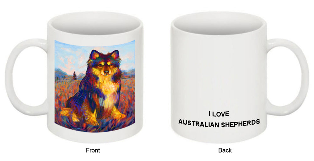 Mystic Blaze Australian Shepherd Dog Coffee Mug MUG48970