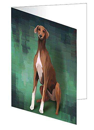 Azawakh Dog Handmade Artwork Assorted Pets Greeting Cards and Note Cards with Envelopes for All Occasions and Holiday Seasons