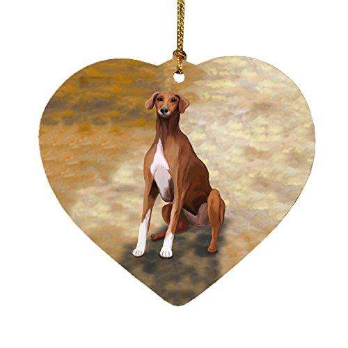 Azawakh Dog Heart Christmas Ornament