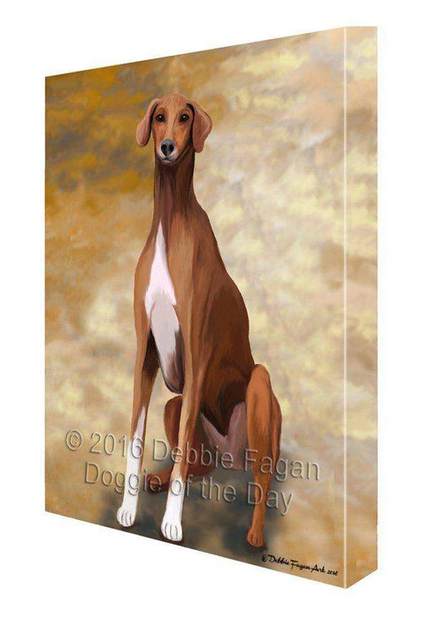 Azawakh Dog Painting Printed on Canvas Wall Art