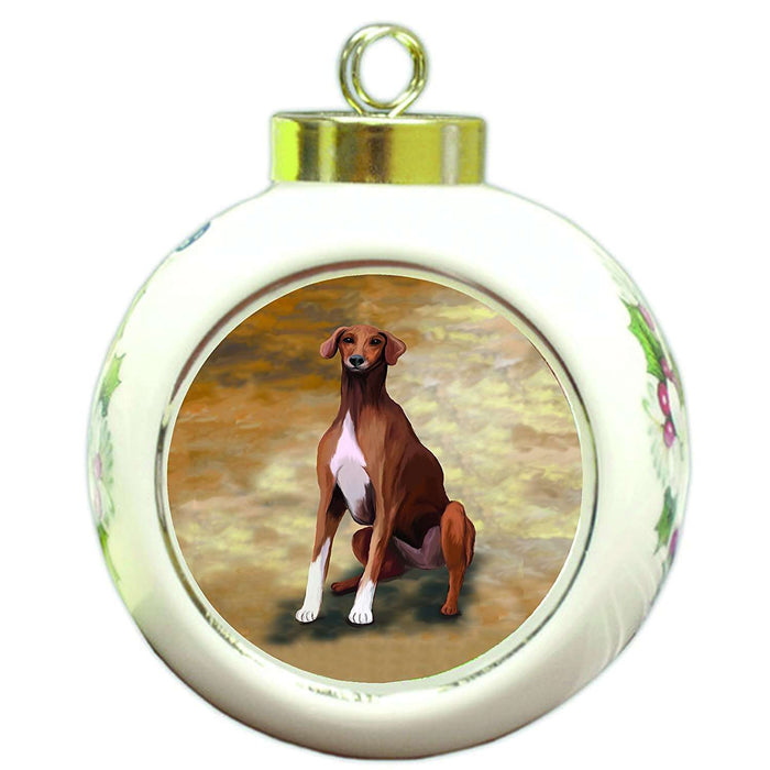 Azawakh Dog Round Ball Christmas Ornament