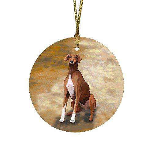 Azawakh Dog Round Christmas Ornament