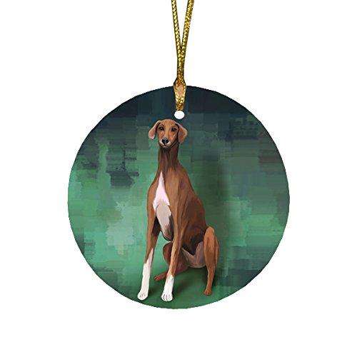 Azawakh Dog Round Christmas Ornament