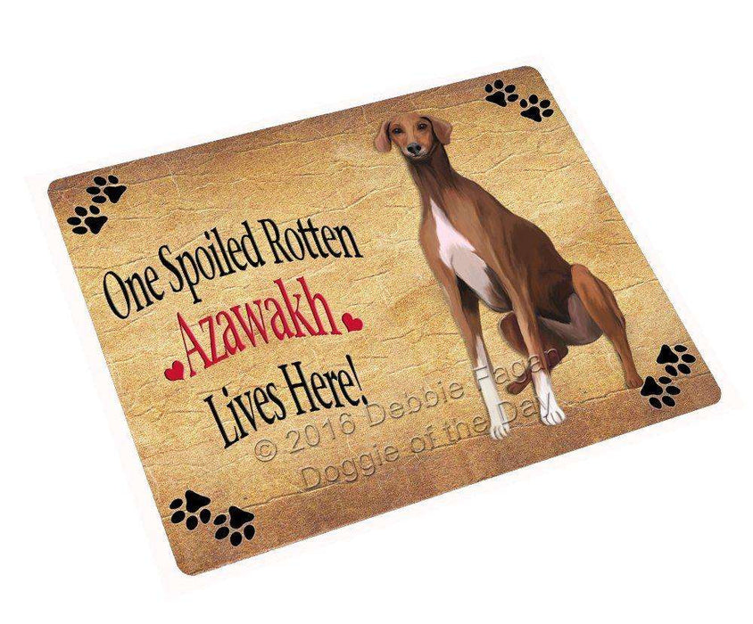 Azawakh Spoiled Rotten Dog Tempered Cutting Board