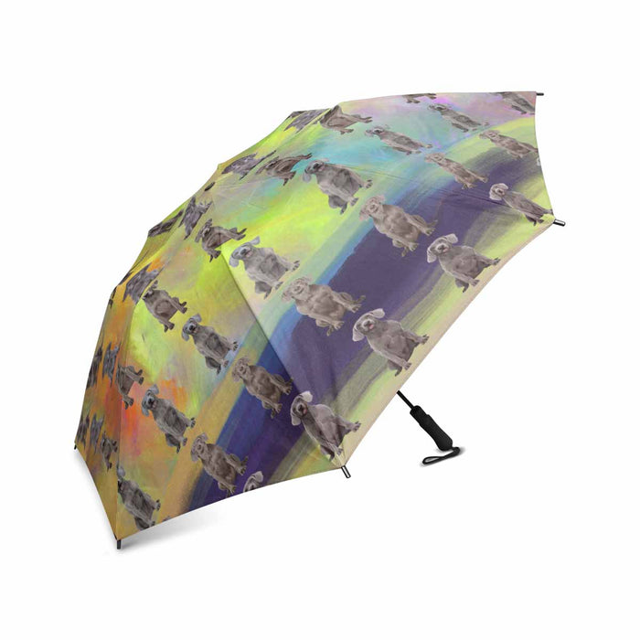 Weimaraner Dogs  Semi-Automatic Foldable Umbrella