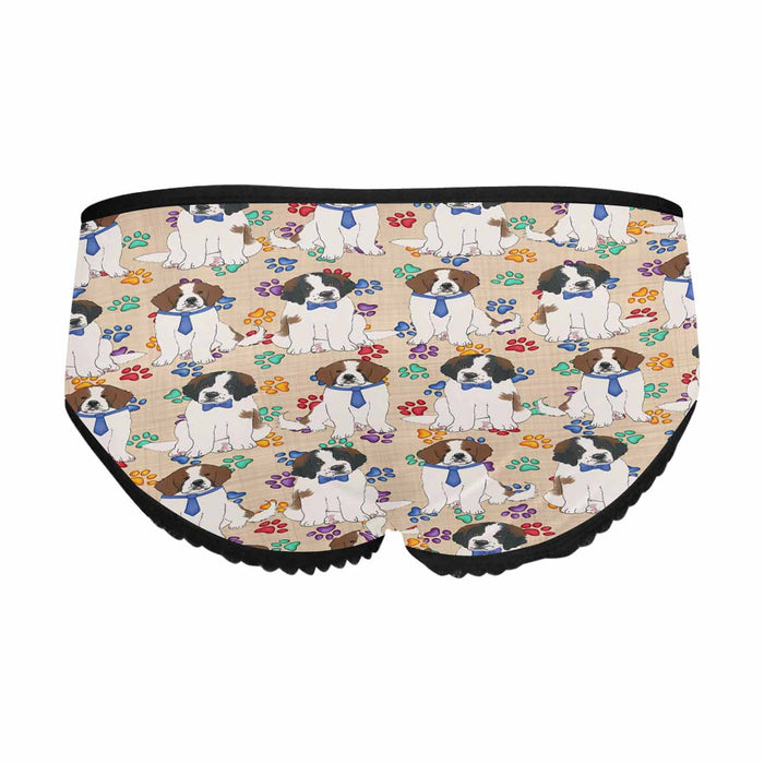 Saint Bernard Dogs Blue  Women&#039;s All Over Print Classic Briefs