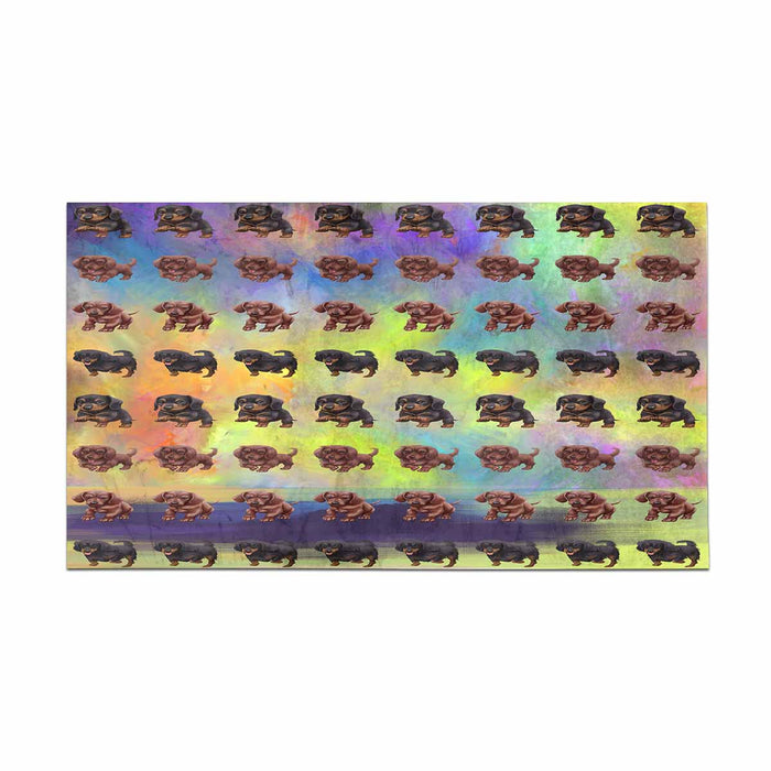 Dachshund Dogs  Bath Rug 16" x 28"