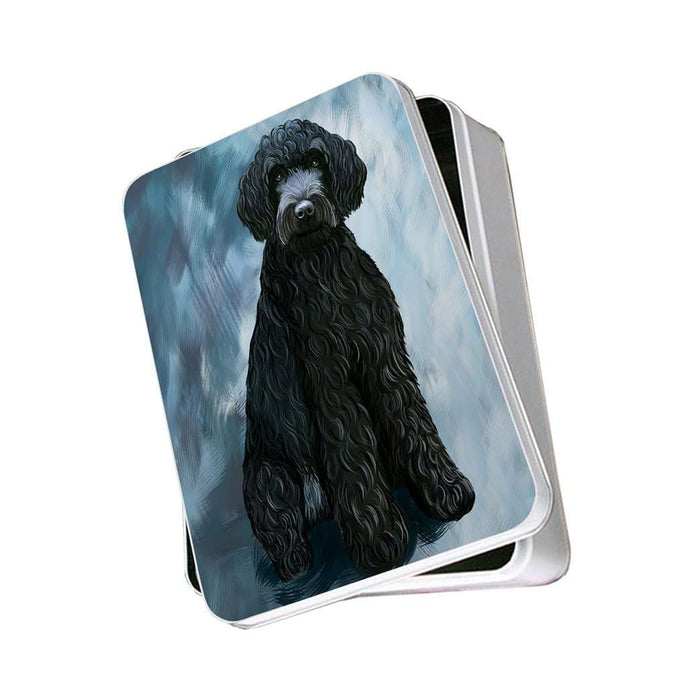 Barbet Black Dog Photo Storage Tin