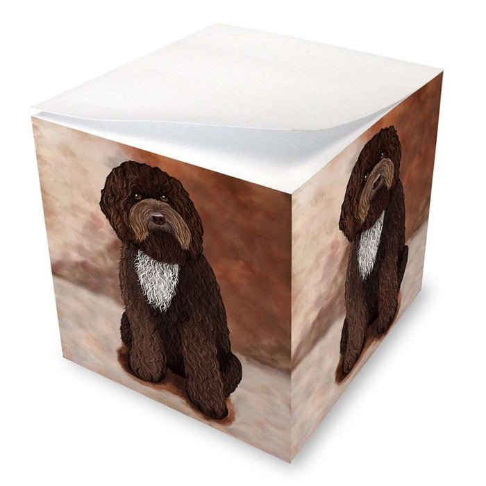 Barbet Brown Dog Note Cube