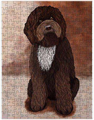Barbet Brown Dog Puzzle with Photo Tin