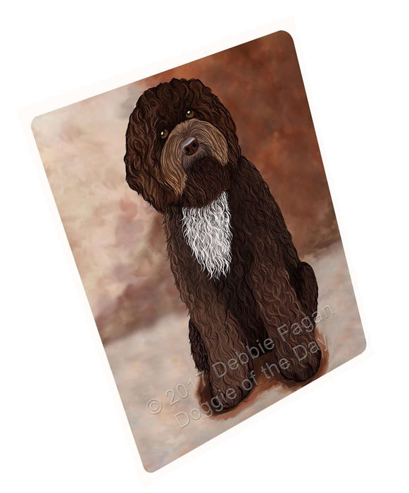 Barbet Brown Dog Tempered Cutting Board