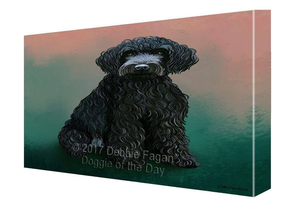 Barbet Dog Painting Printed on Canvas Wall Art