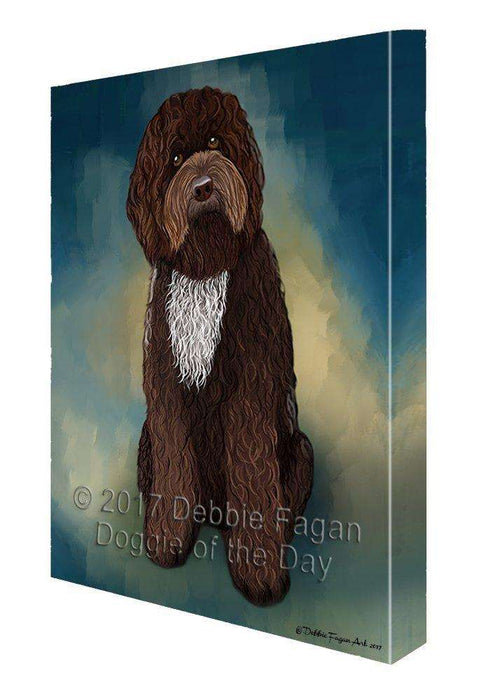 Barbet Dog Painting Printed on Canvas Wall Art