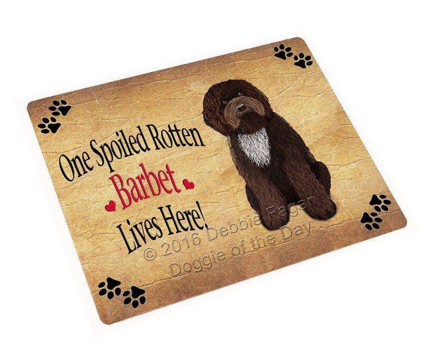 Barbet Spoiled Rotten Dog Tempered Cutting Board