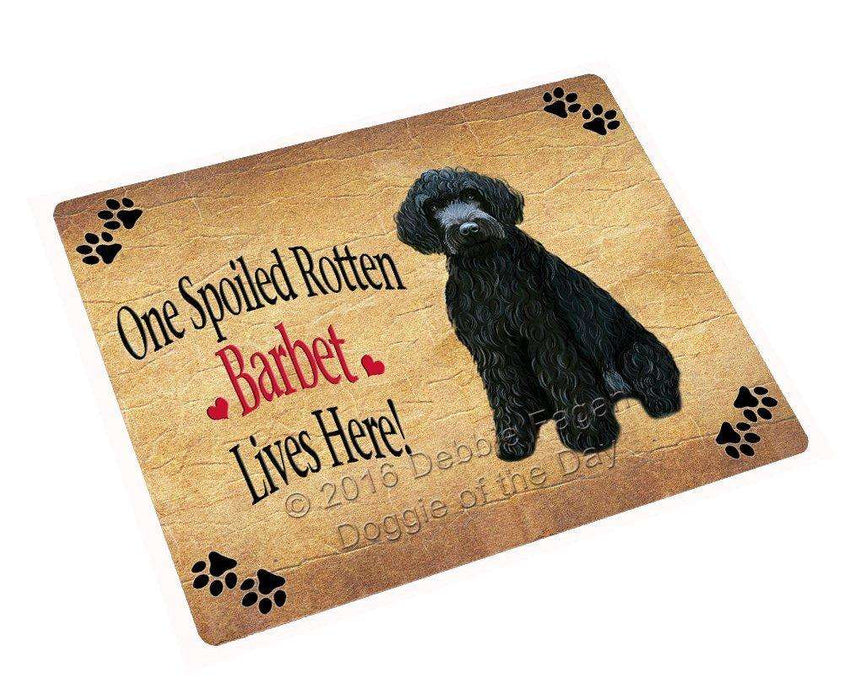 Barbet Spoiled Rotten Dog Tempered Cutting Board