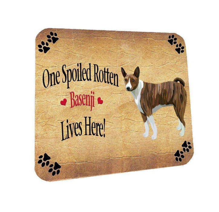 Basenji African Hunting Spoiled Rotten Dog Coasters Set of 4