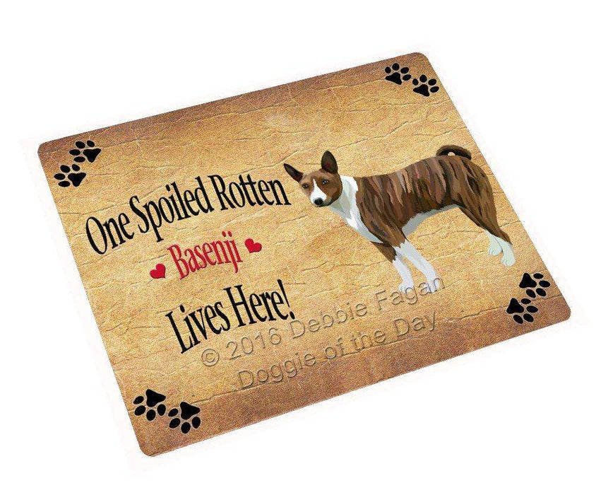 Basenji African Hunting Spoiled Rotten Dog Tempered Cutting Board