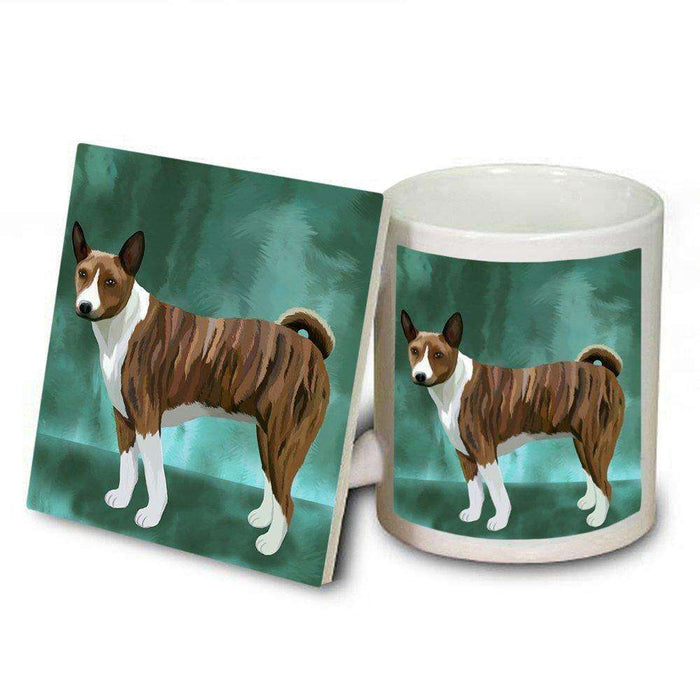 Basenji Dog Mug and Coaster Set