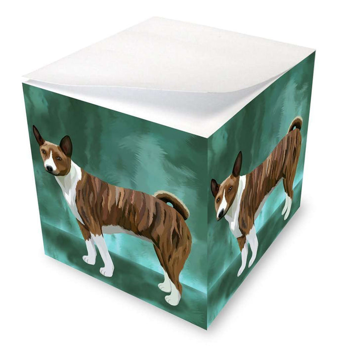 Basenji Dog Note Cube