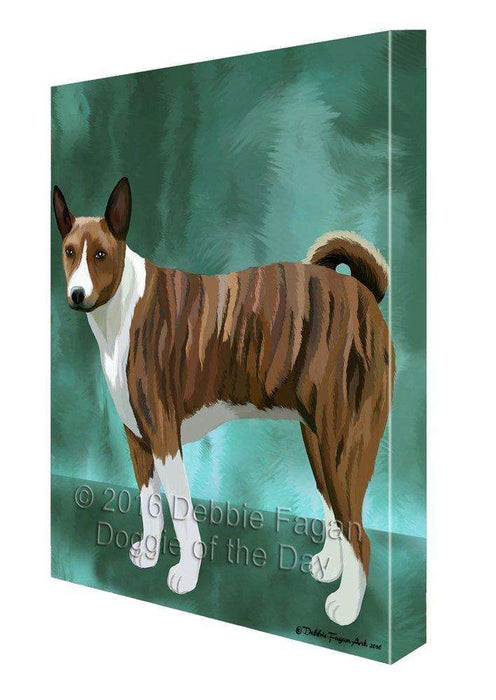 Basenji Dog Painting Printed on Canvas Wall Art