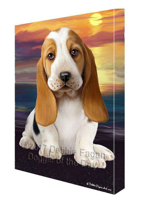 Basset Hound Dog Canvas Wall Art D381