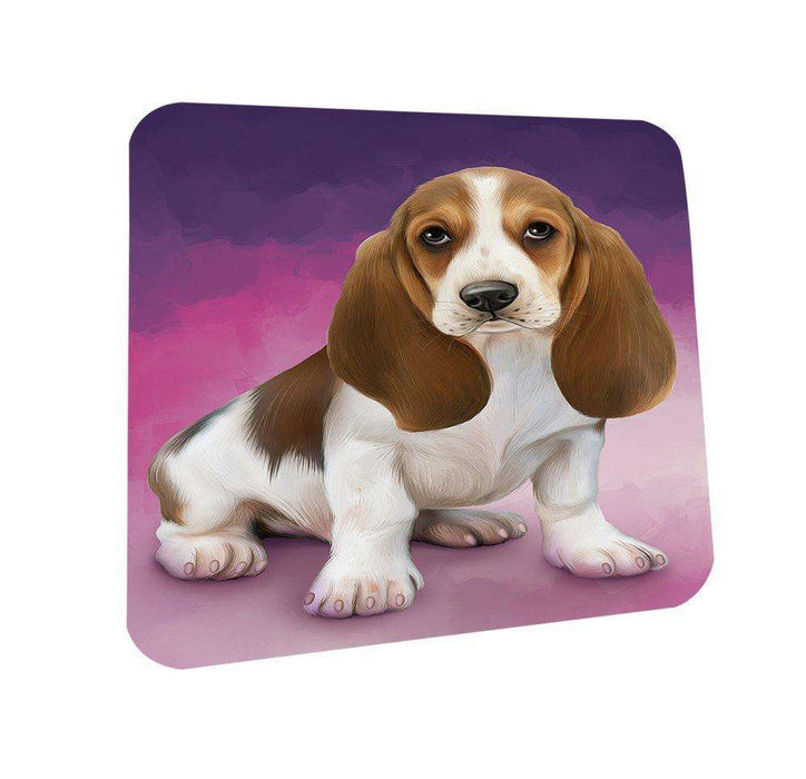 Basset Hound Dog Coasters Set of 4