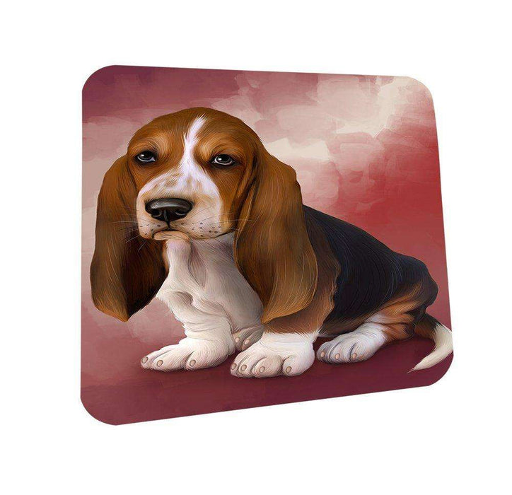 Basset Hound Dog Coasters Set of 4