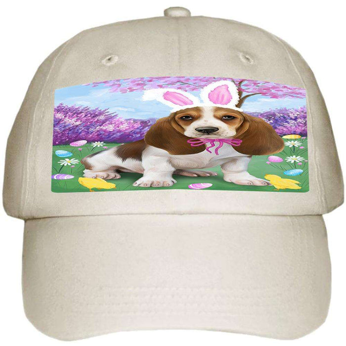 Basset Hound Dog Easter Holiday Ball Hat Cap HAT50862