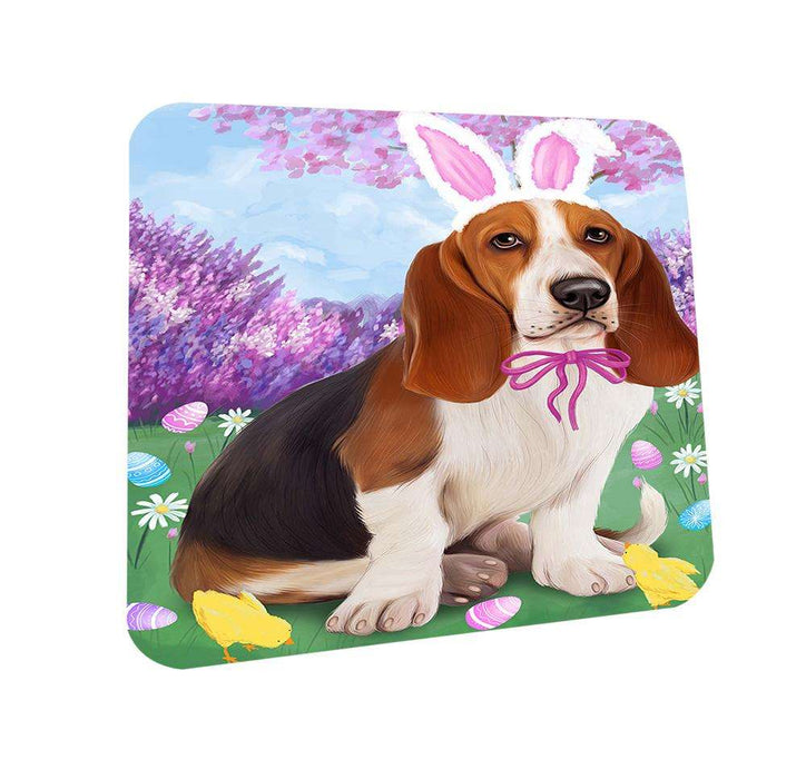 Basset Hound Dog Easter Holiday Coasters Set of 4 CST49000