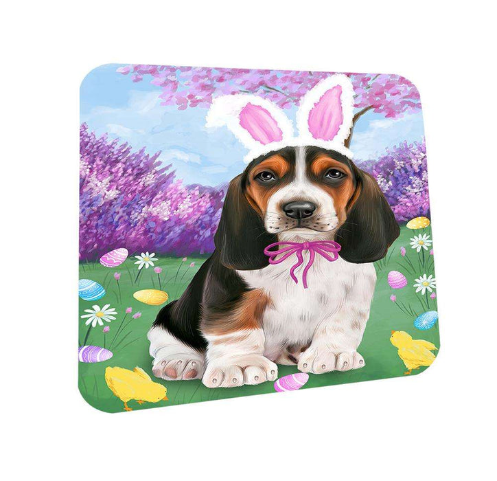 Basset Hound Dog Easter Holiday Coasters Set of 4 CST49001