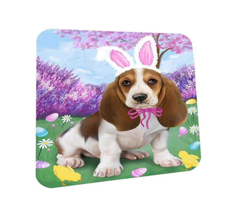 Basset Hound Dog Easter Holiday Coasters Set of 4 CST49002