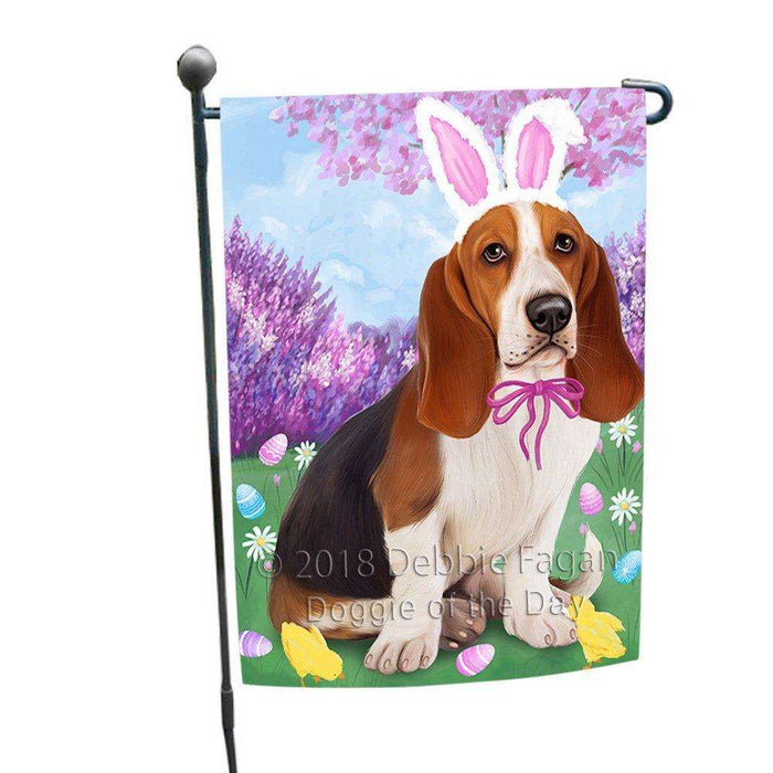 Basset Hound Dog Easter Holiday Garden Flag GFLG48950