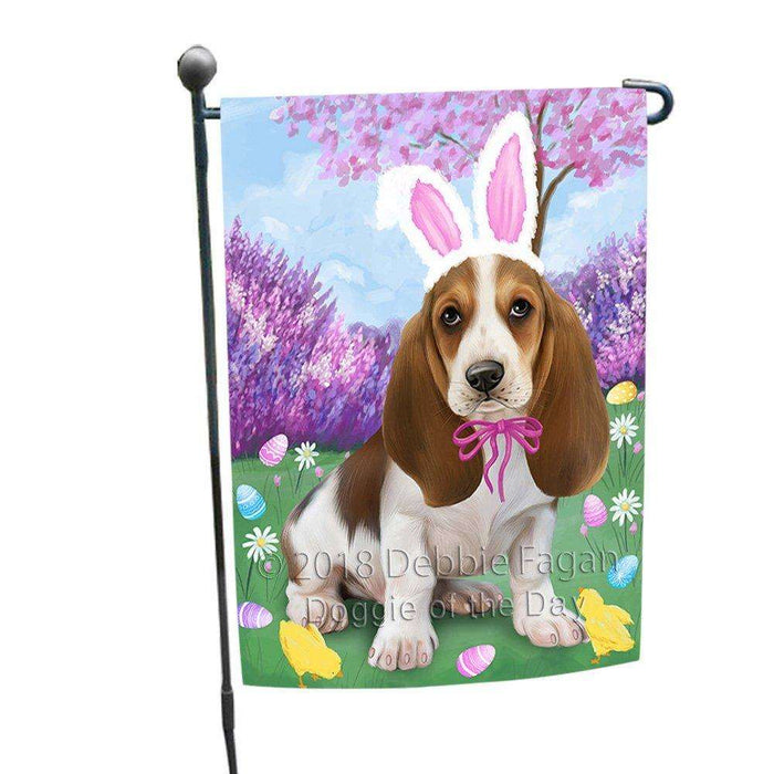 Basset Hound Dog Easter Holiday Garden Flag GFLG48952