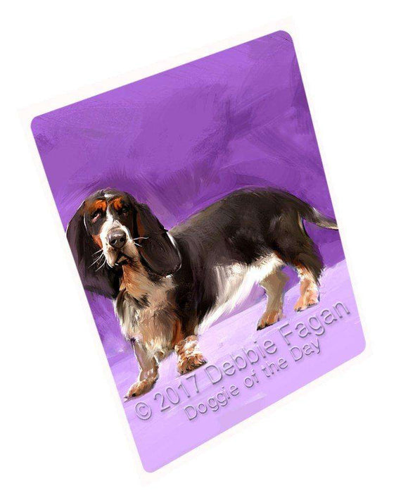 Basset Hound Dog Large Refrigerator / Dishwasher Magnet D331