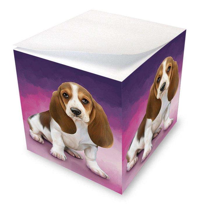 Basset Hound Dog Note Cube