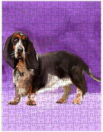 Basset Hound Dog Puzzle with Photo Tin D613