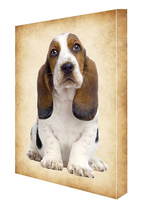 Basset Hound Puppy Dog Canvas