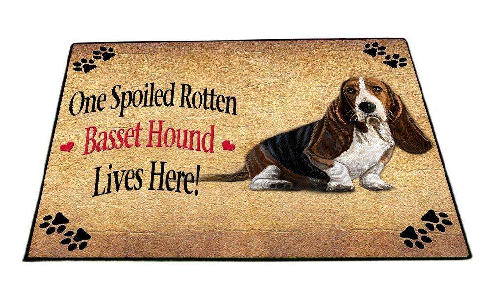 Basset Hound Spoiled Rotten Dog Indoor/Outdoor Floormat