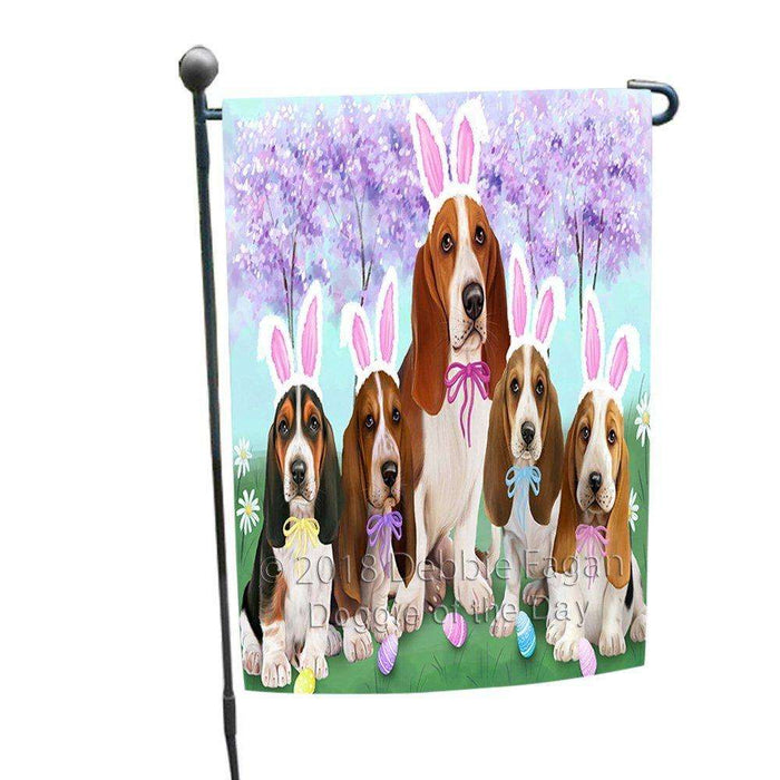 Basset Hounds Dog Easter Holiday Garden Flag GFLG49038