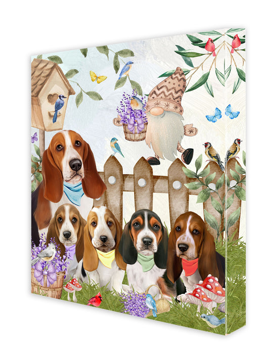 Basset Hound Canvas: Explore a Variety of Designs, Personalized, Digital Art Wall Painting, Custom, Ready to Hang Room Decor, Dog Gift for Pet Lovers