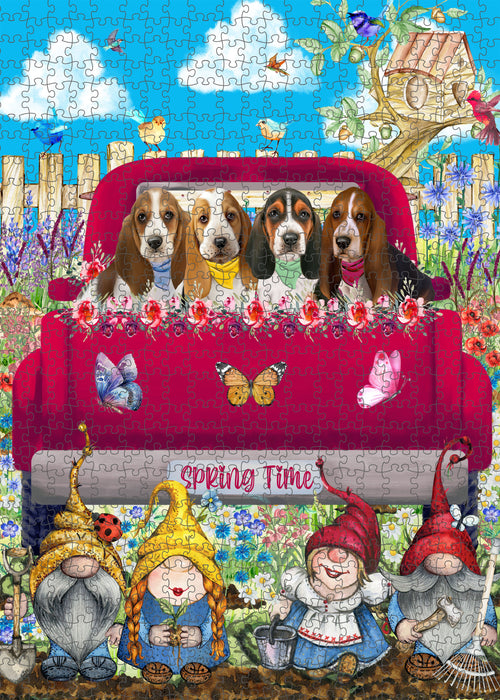 Basset Hound Jigsaw Puzzle: Explore a Variety of Designs, Interlocking Halloween Puzzles for Adult, Custom, Personalized, Pet Gift for Dog Lovers