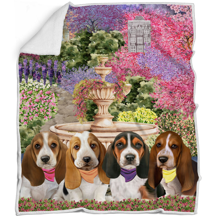 Basset Hound Blanket: Explore a Variety of Designs, Cozy Sherpa, Fleece and Woven, Custom, Personalized, Gift for Dog and Pet Lovers