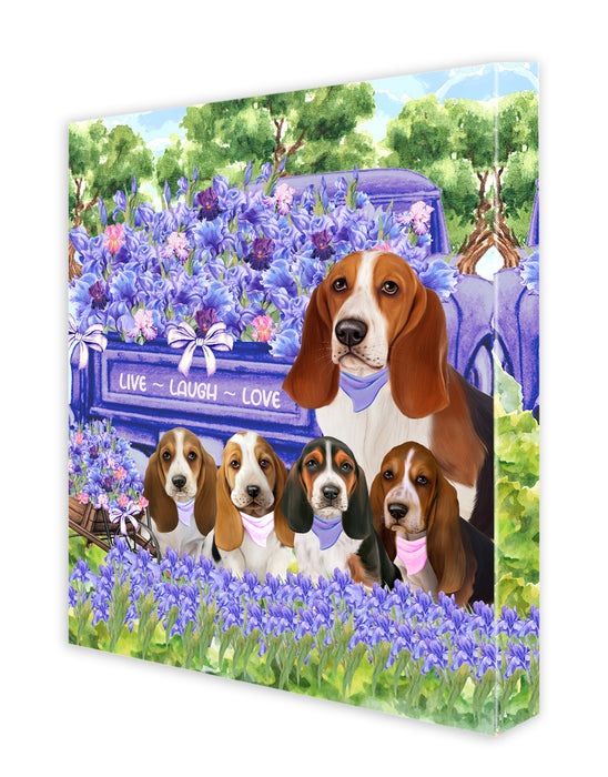 Basset Hound Canvas: Explore a Variety of Personalized Designs, Custom, Digital Art Wall Painting, Ready to Hang Room Decor, Gift for Pet Lovers