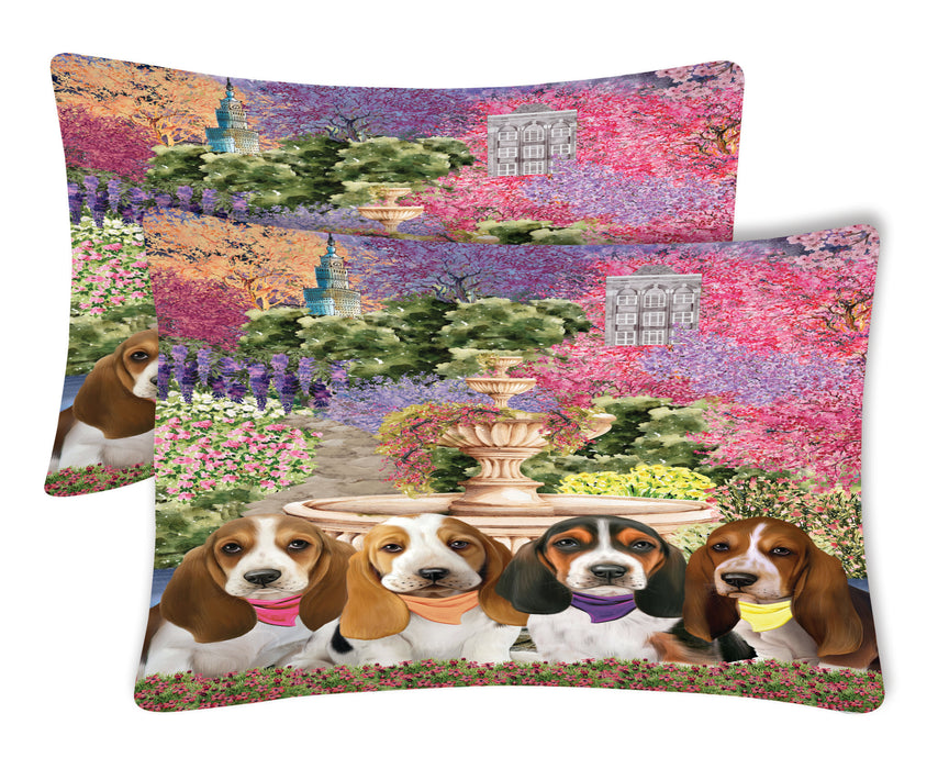 Basset Hound Pillow Case, Explore a Variety of Designs, Personalized, Soft and Cozy Pillowcases Set of 2, Custom, Dog Lover's Gift