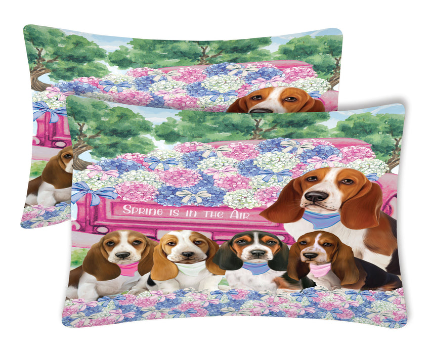 Basset Hound Pillow Case, Standard Pillowcases Set of 2, Explore a Variety of Designs, Custom, Personalized, Pet & Dog Lovers Gifts