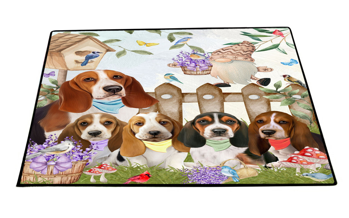 Basset Hound Floor Mat, Anti-Slip Door Mats for Indoor and Outdoor, Custom, Personalized, Explore a Variety of Designs, Pet Gift for Dog Lovers